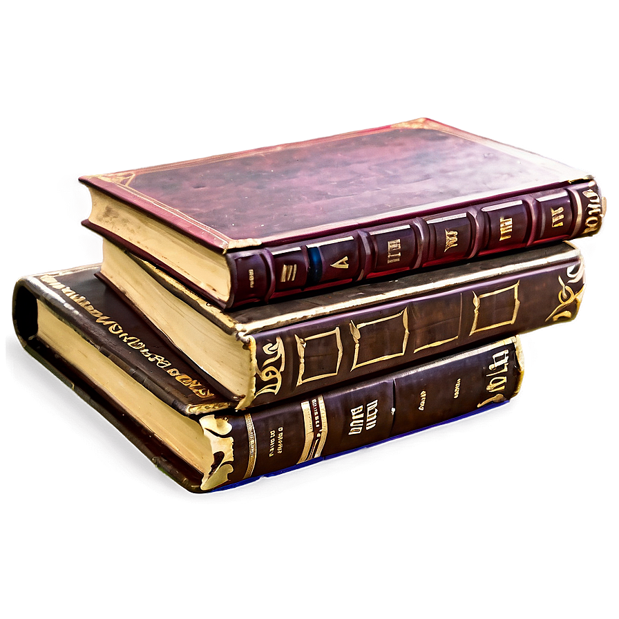 Stacked Old Books Png 18 PNG