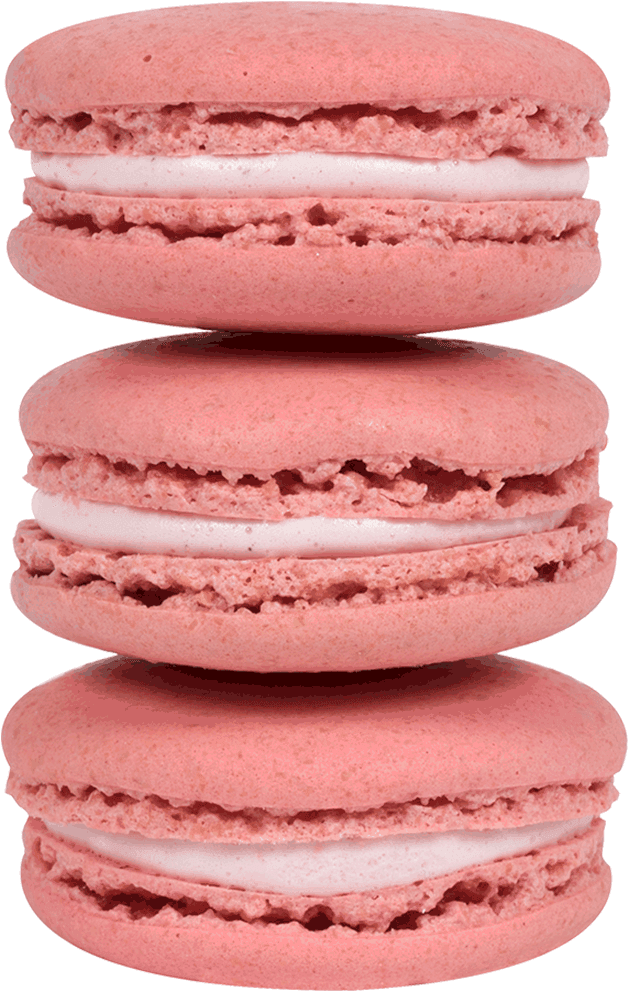 Stacked Pink Macarons PNG