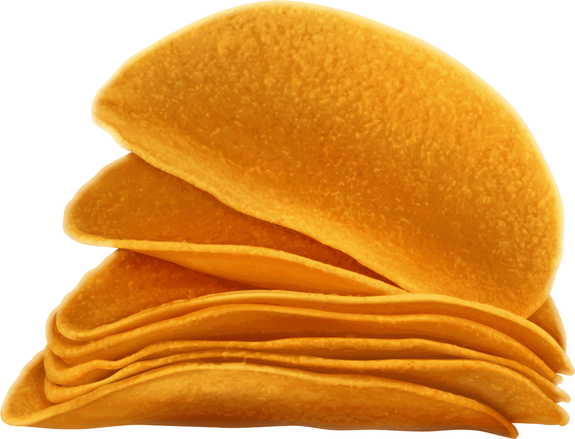 Stacked Potato Chips Transparent Background PNG