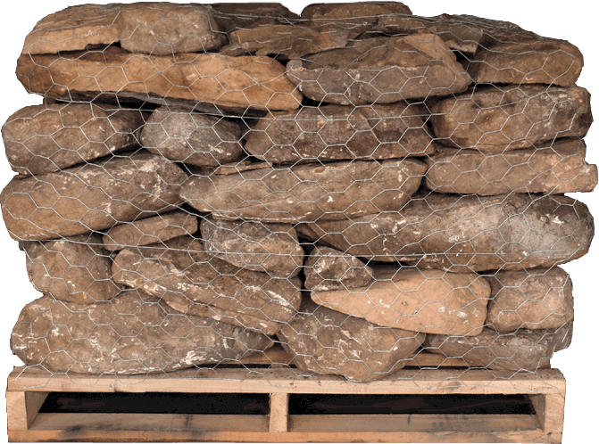 Stacked Stone Slabson Pallet PNG
