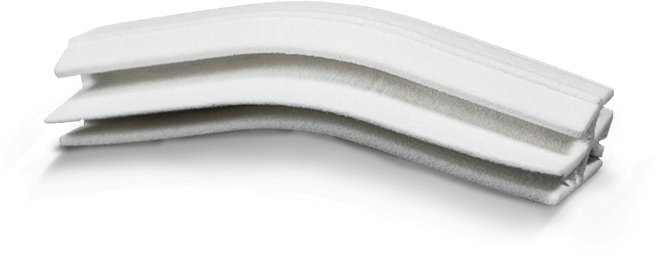 Stacked White Foam Sheets PNG