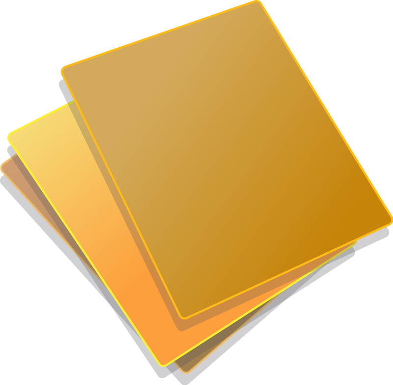 Stacked Yellow Post It Notes PNG