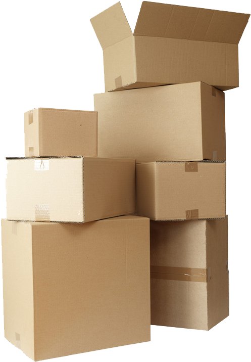 Stacked_ Cardboard_ Shipping_ Boxes PNG