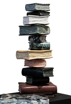 Stackof Antique Books PNG