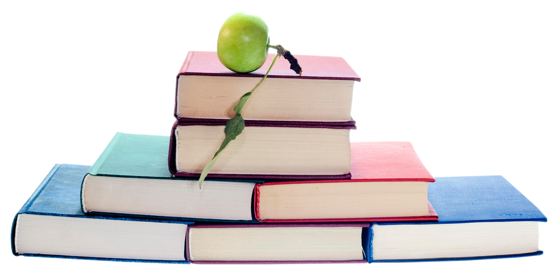Stackof Bookswith Appleon Top PNG