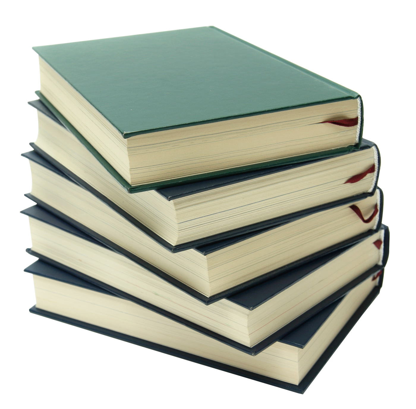 Stackof Five Books PNG