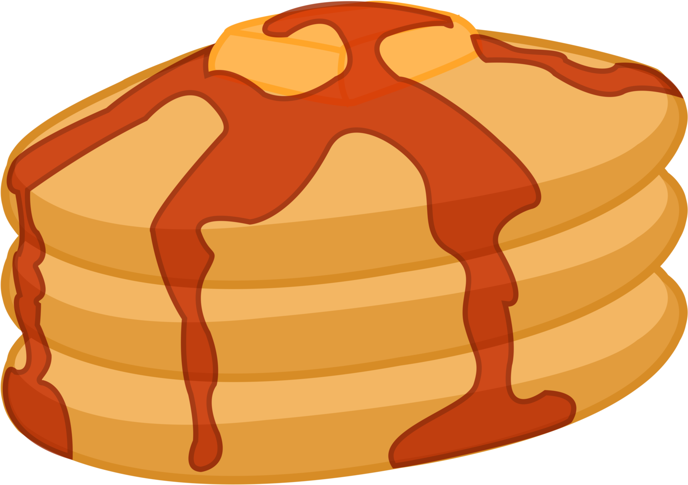Stackof Pancakeswith Syrup PNG