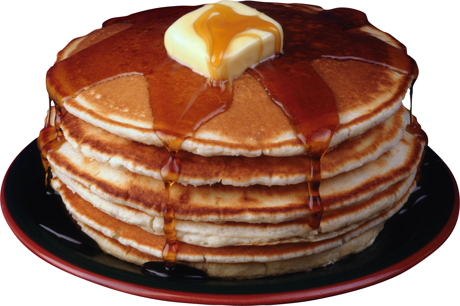 Stackof Pancakeswith Syrupand Butter.png PNG