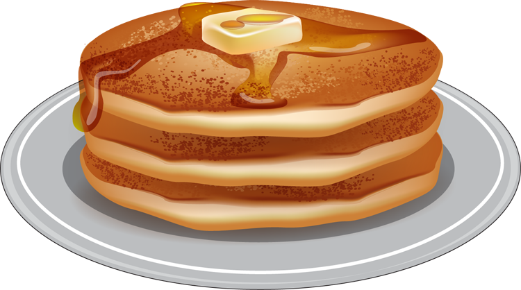 Stackof Pancakeswith Syrupand Butter.png PNG