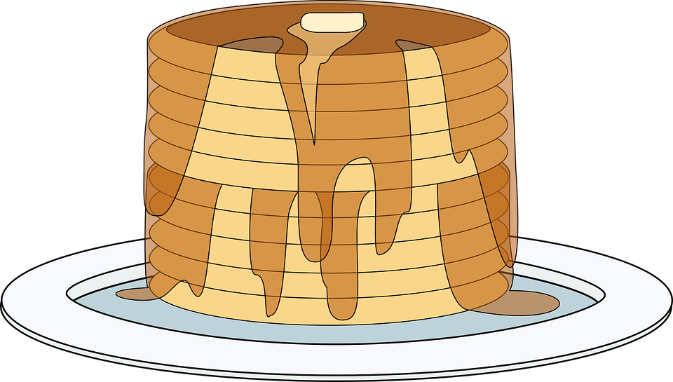 Stackof Pancakeswith Syrupand Butter.png PNG