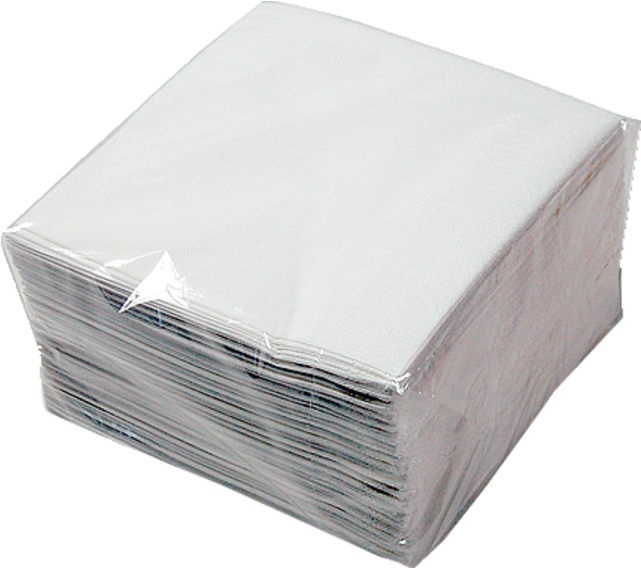 Stackof White Napkins Packaged PNG