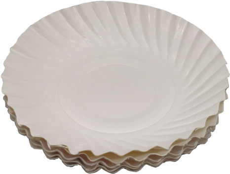 Stackof White Paper Plates PNG