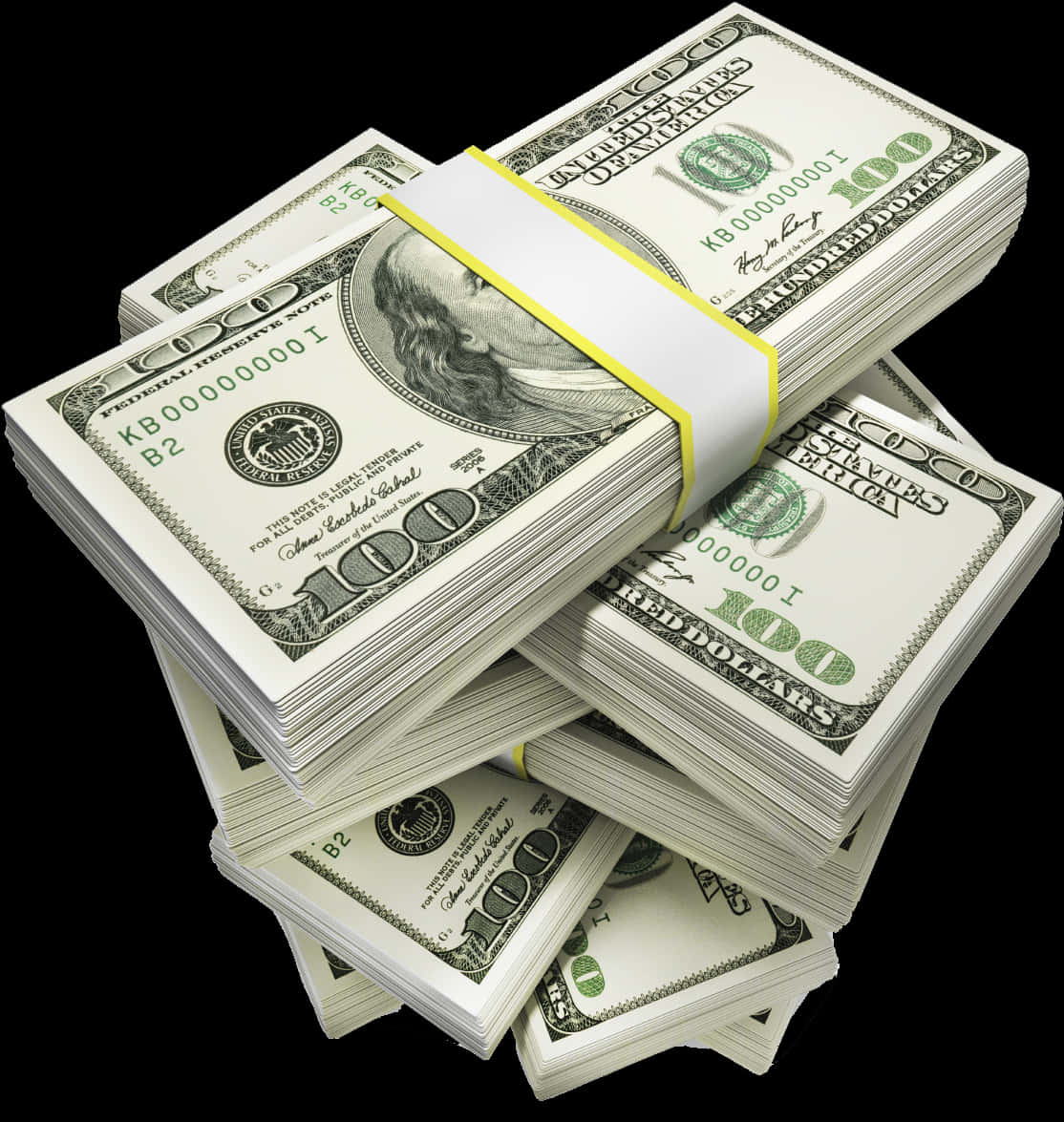 Stackof100 Dollar Bills PNG