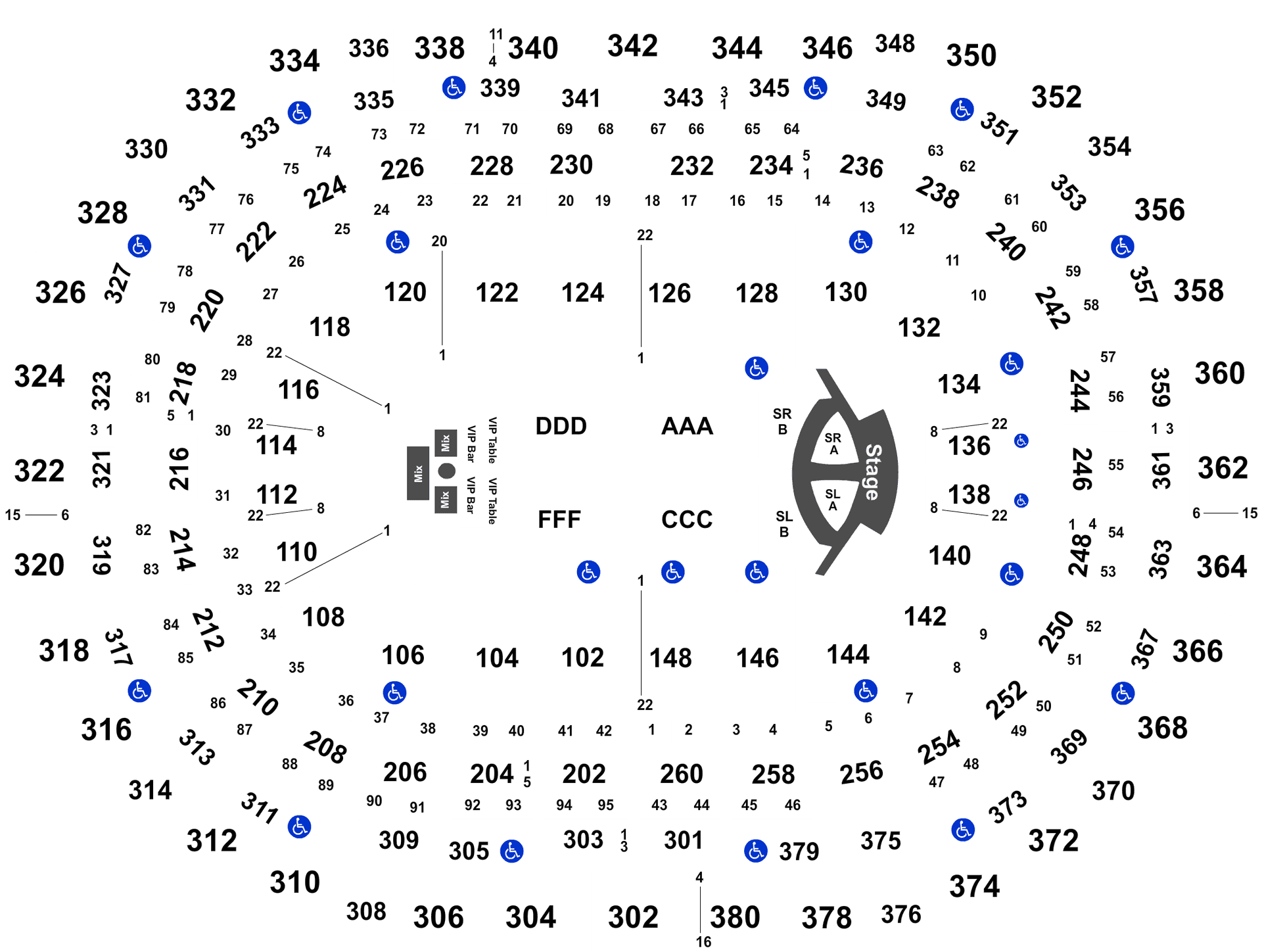 Stadium Seating Chart Diagram PNG