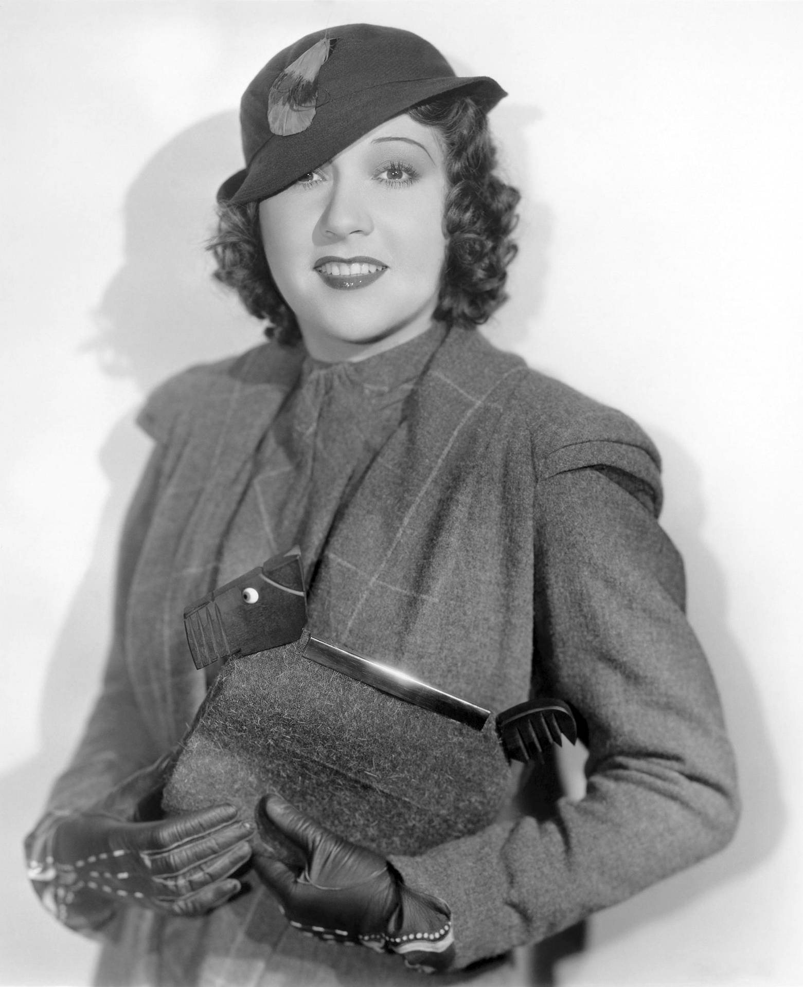Skuespillerinde Ethel Merman i Vintage Klæder Wallpaper