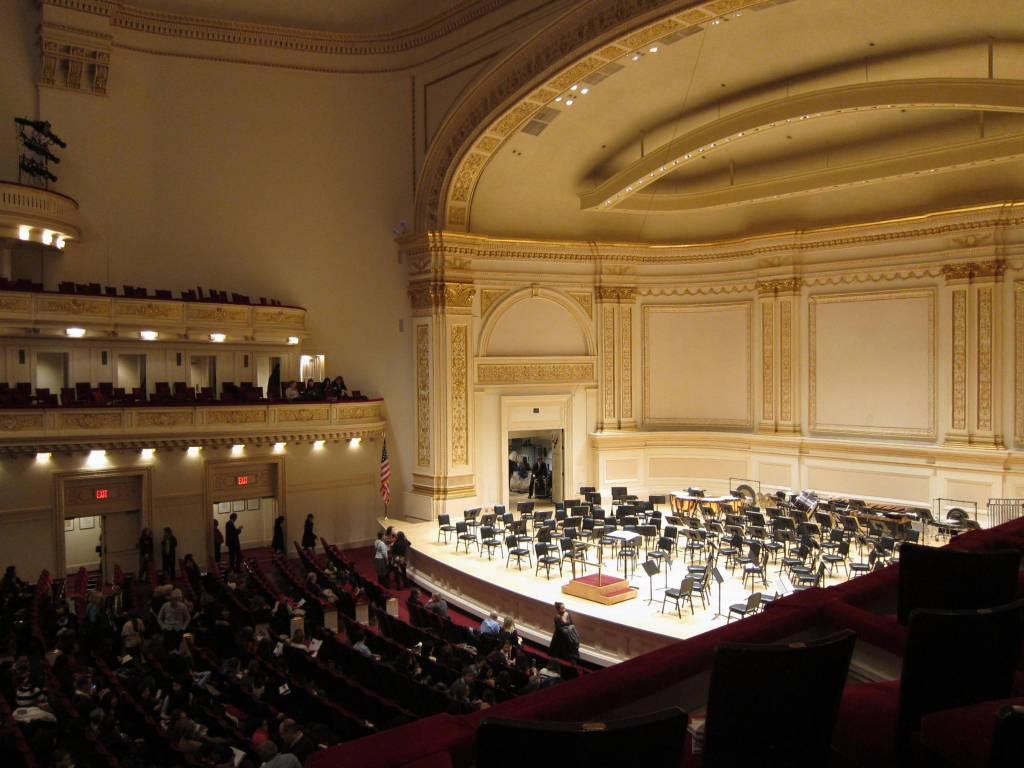 Escenariode Actuación En El Carnegie Hall Fondo de pantalla