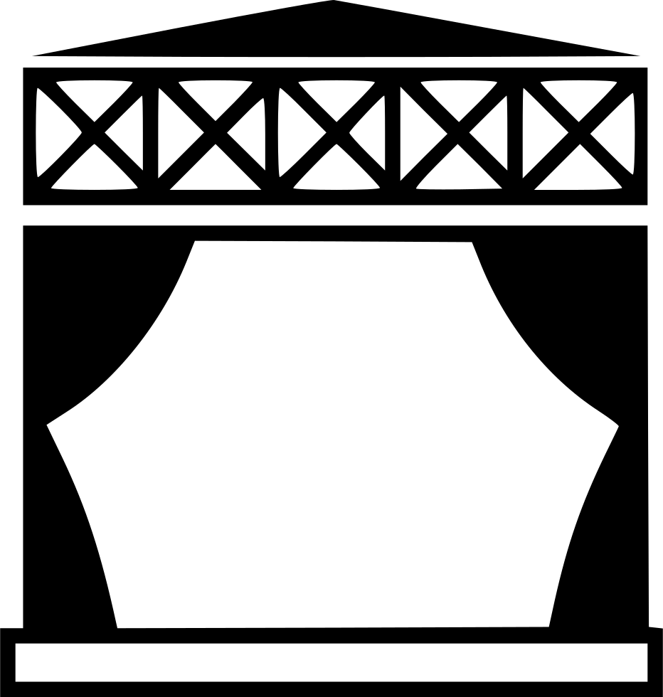 Stage Theater Design Outline PNG