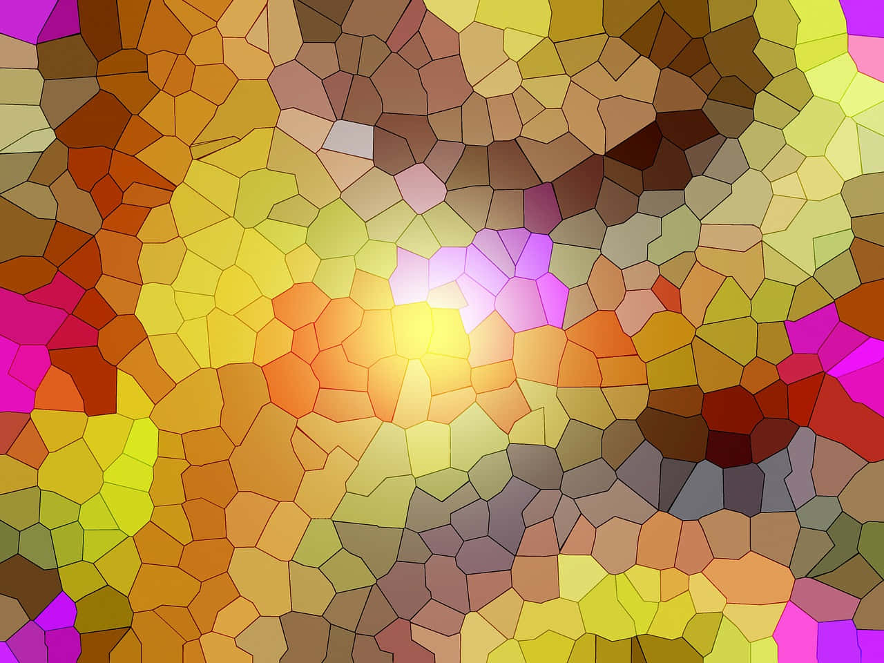 A Colorful Abstract Background With A Sun