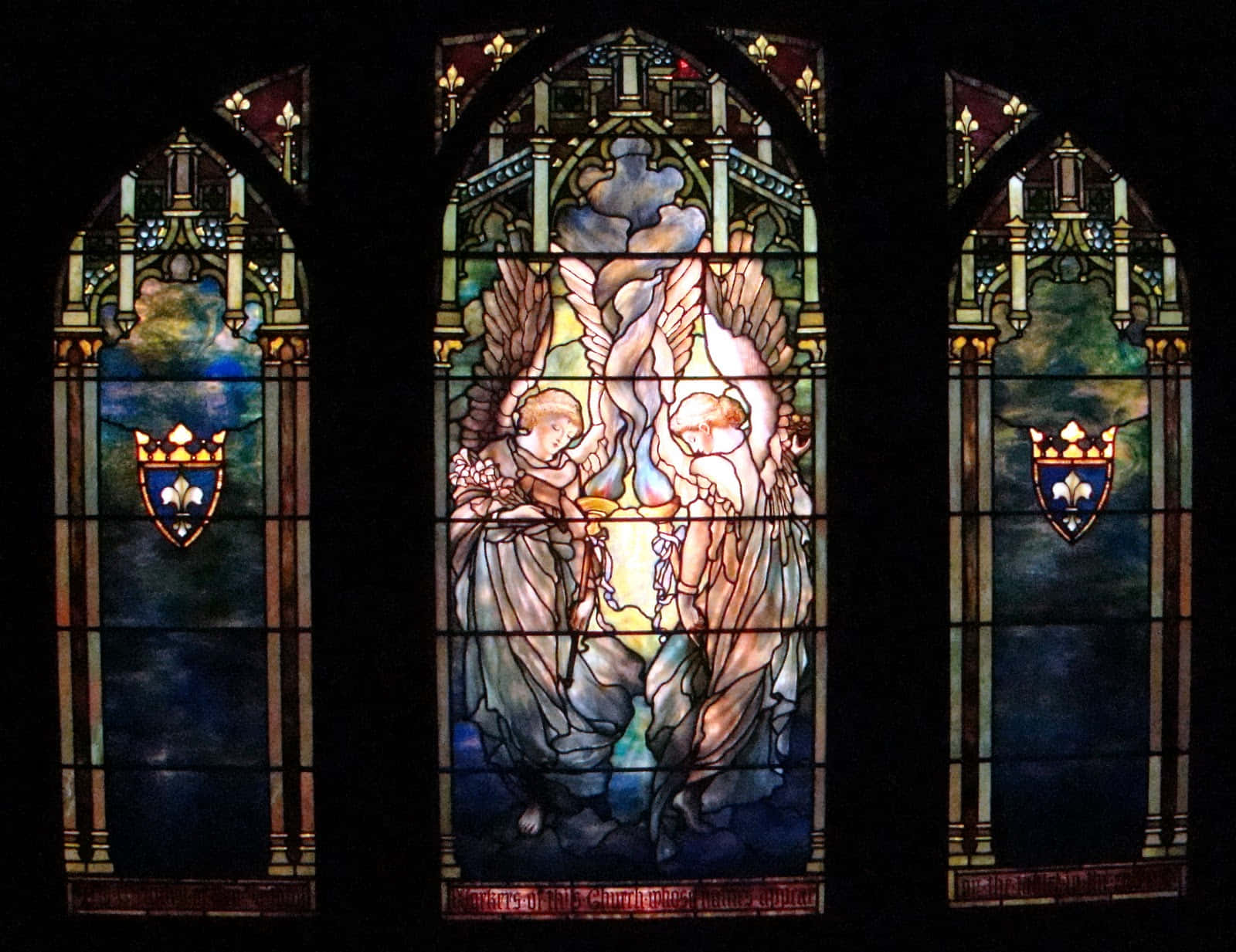 Stained Glass Window In The Church