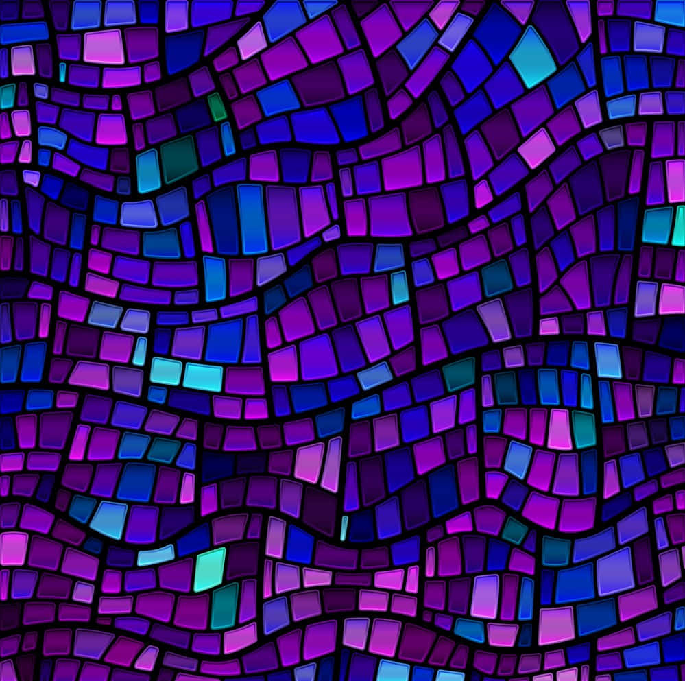 stained glass background blue