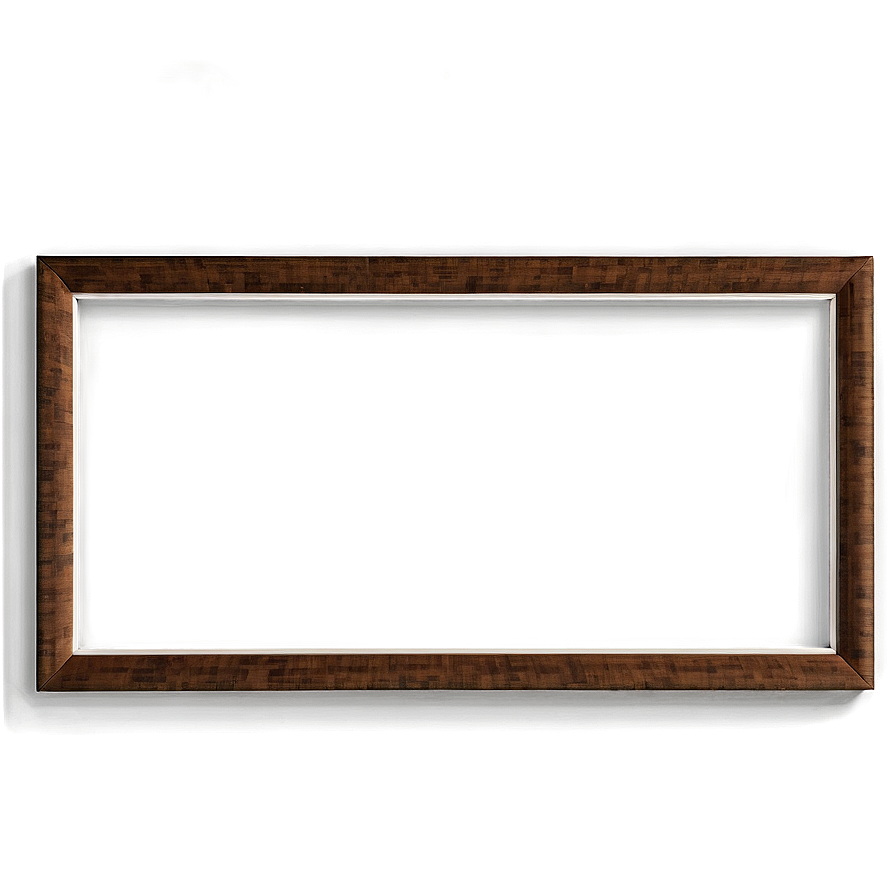 Stained Wooden Frame Png 06262024 PNG