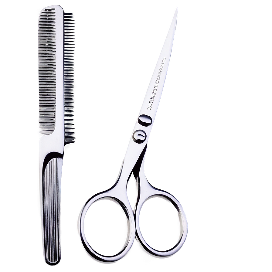 Stainless Steel Barber Scissors Png 7 PNG