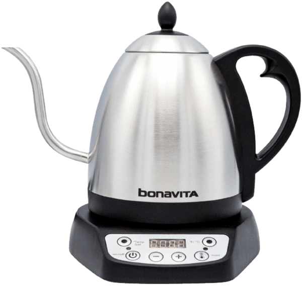 Stainless Steel Electric Gooseneck Kettle Bonavita PNG