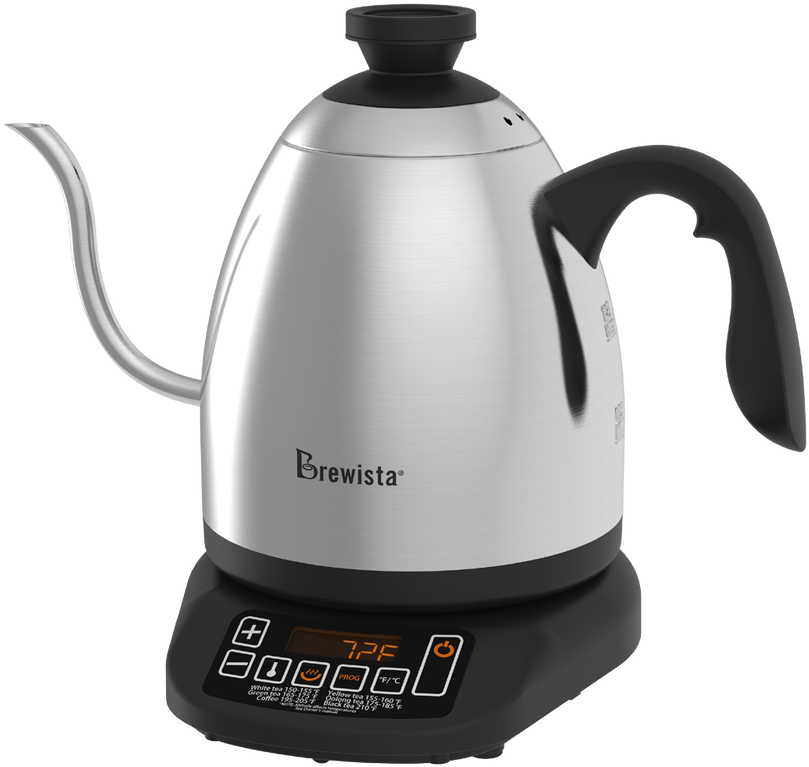 Stainless Steel Electric Gooseneck Kettle Brewista PNG