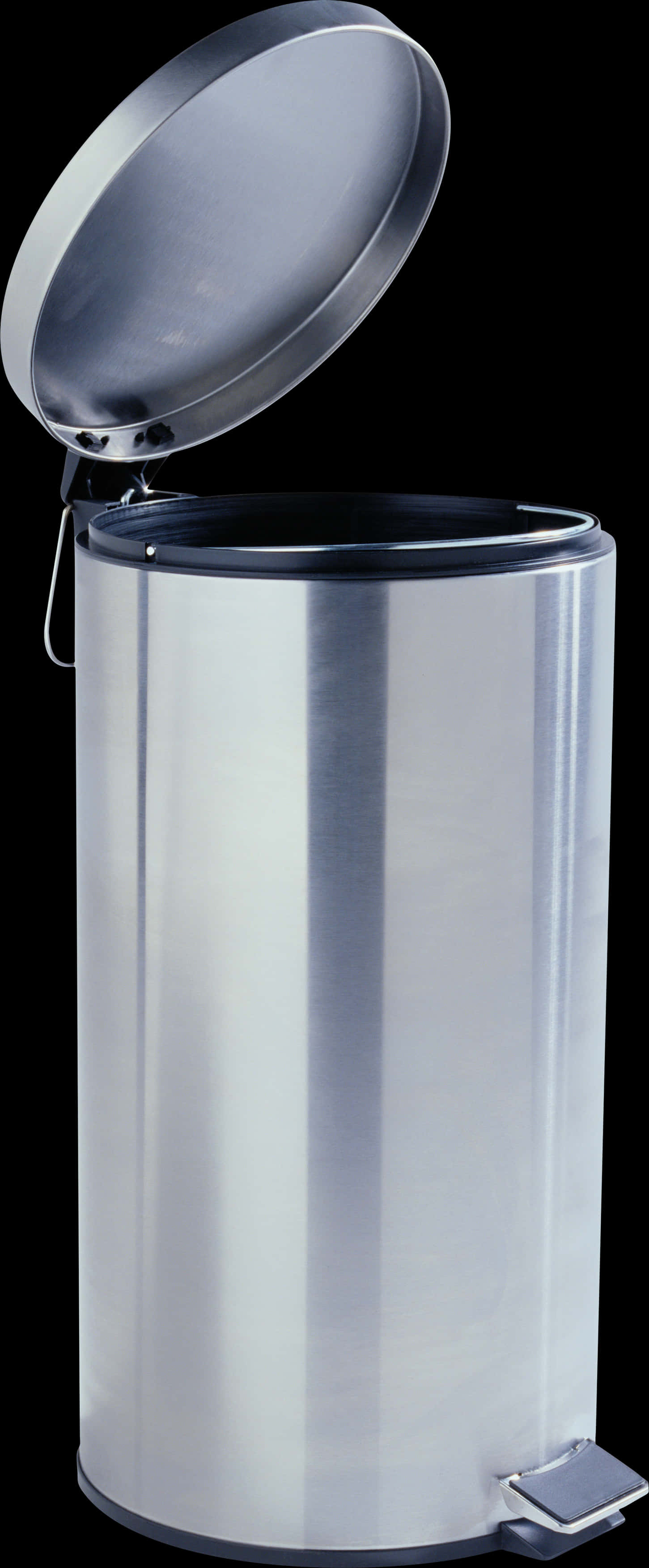 Stainless Steel Pedal Trash Can PNG