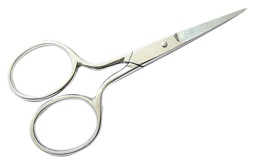 Stainless Steel Scissors Isolated PNG