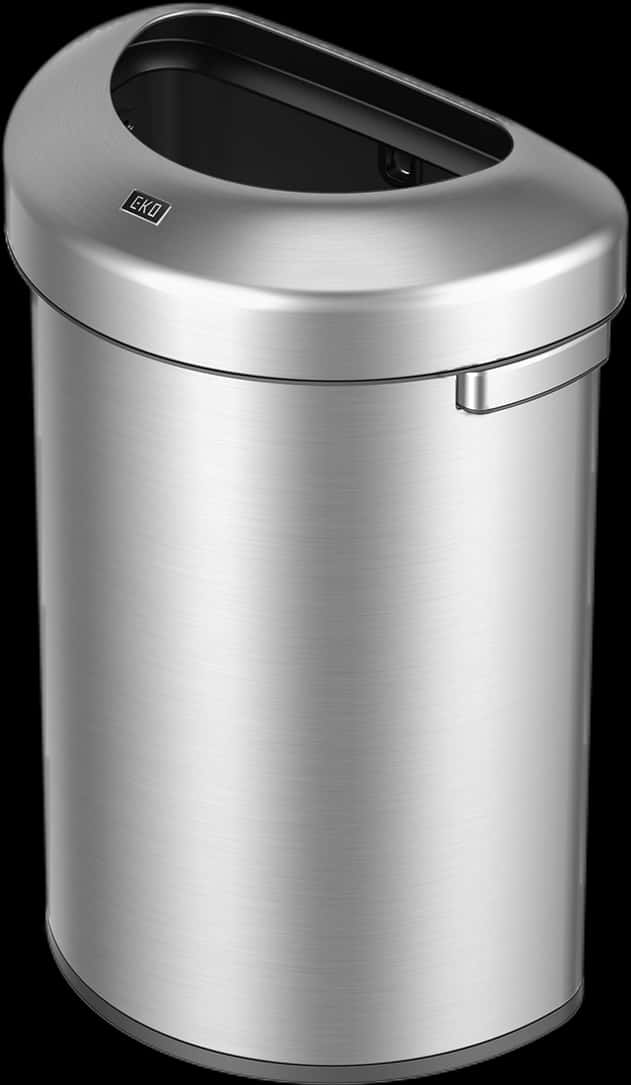 Stainless Steel Sensor Trash Can PNG