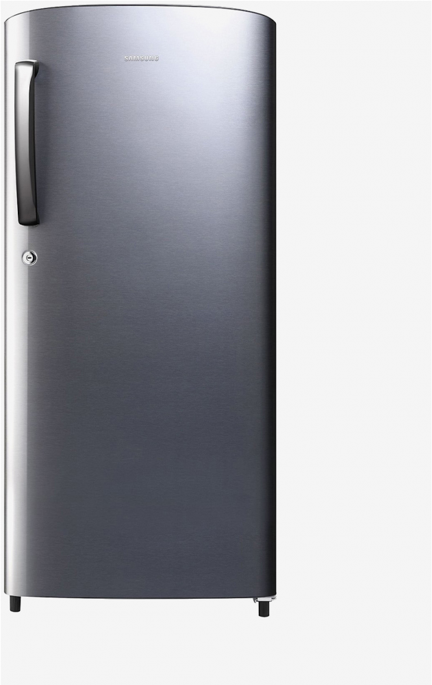 Stainless Steel Single Door Refrigerator PNG