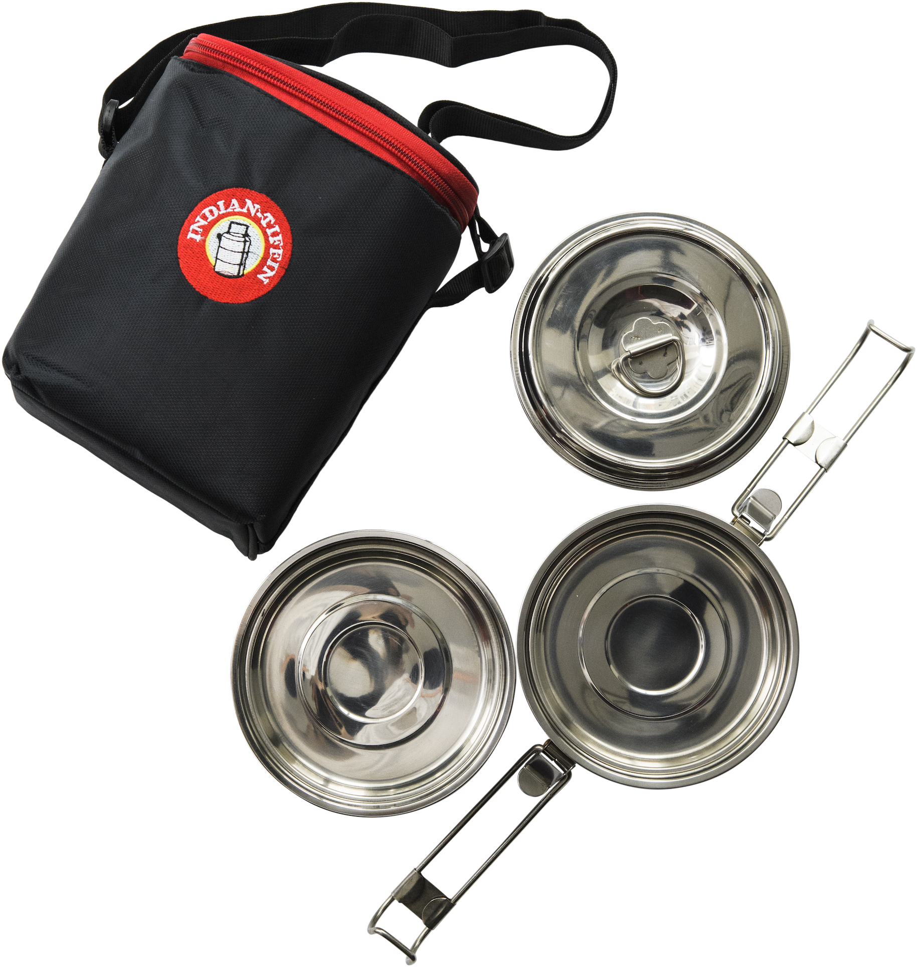 Stainless Steel Tiffin Boxwith Insulated Bag PNG