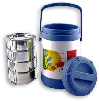 Stainless Steeland Insulated Tiffin Boxes PNG