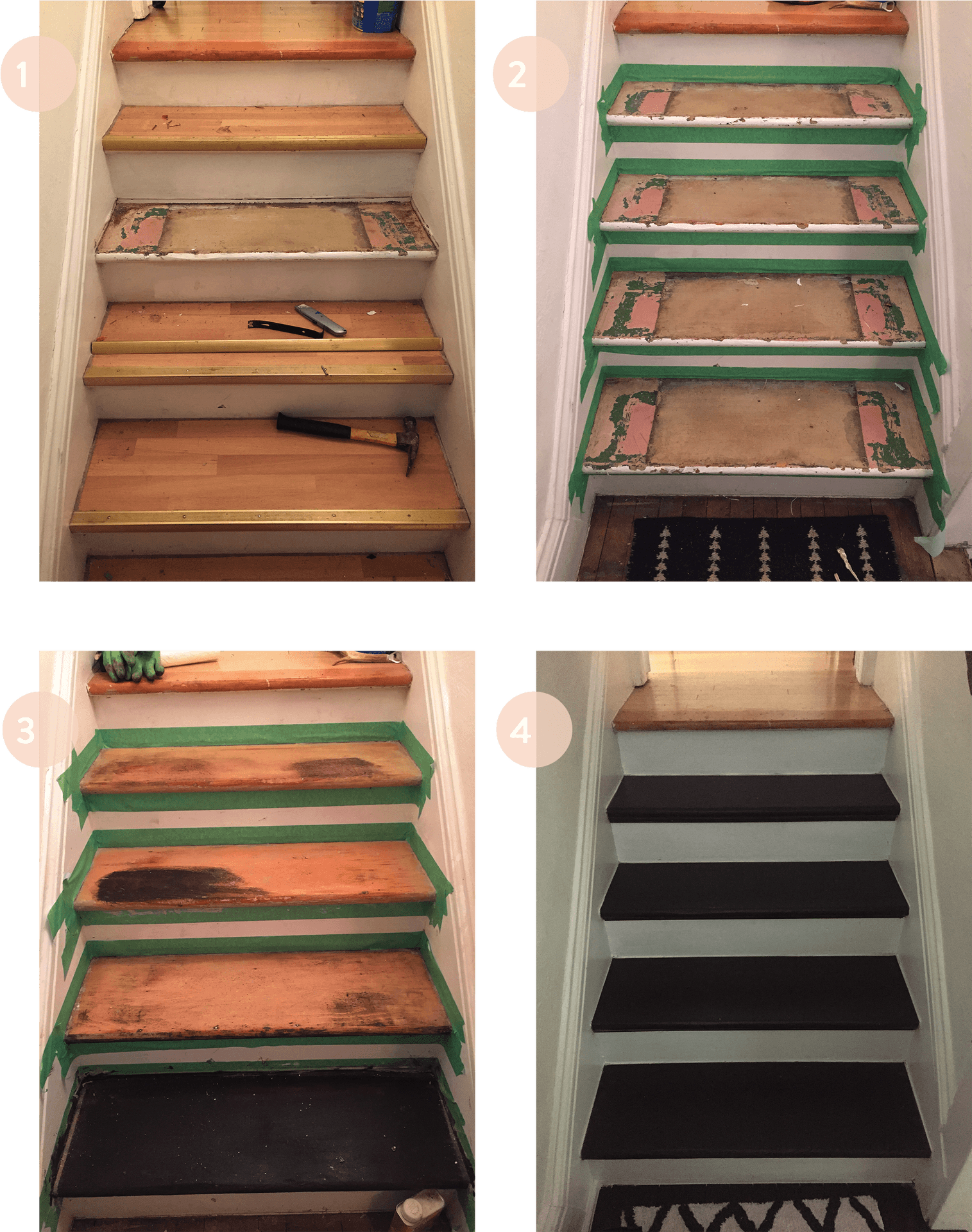Staircase_ Renovation_ Progress_ Collage PNG