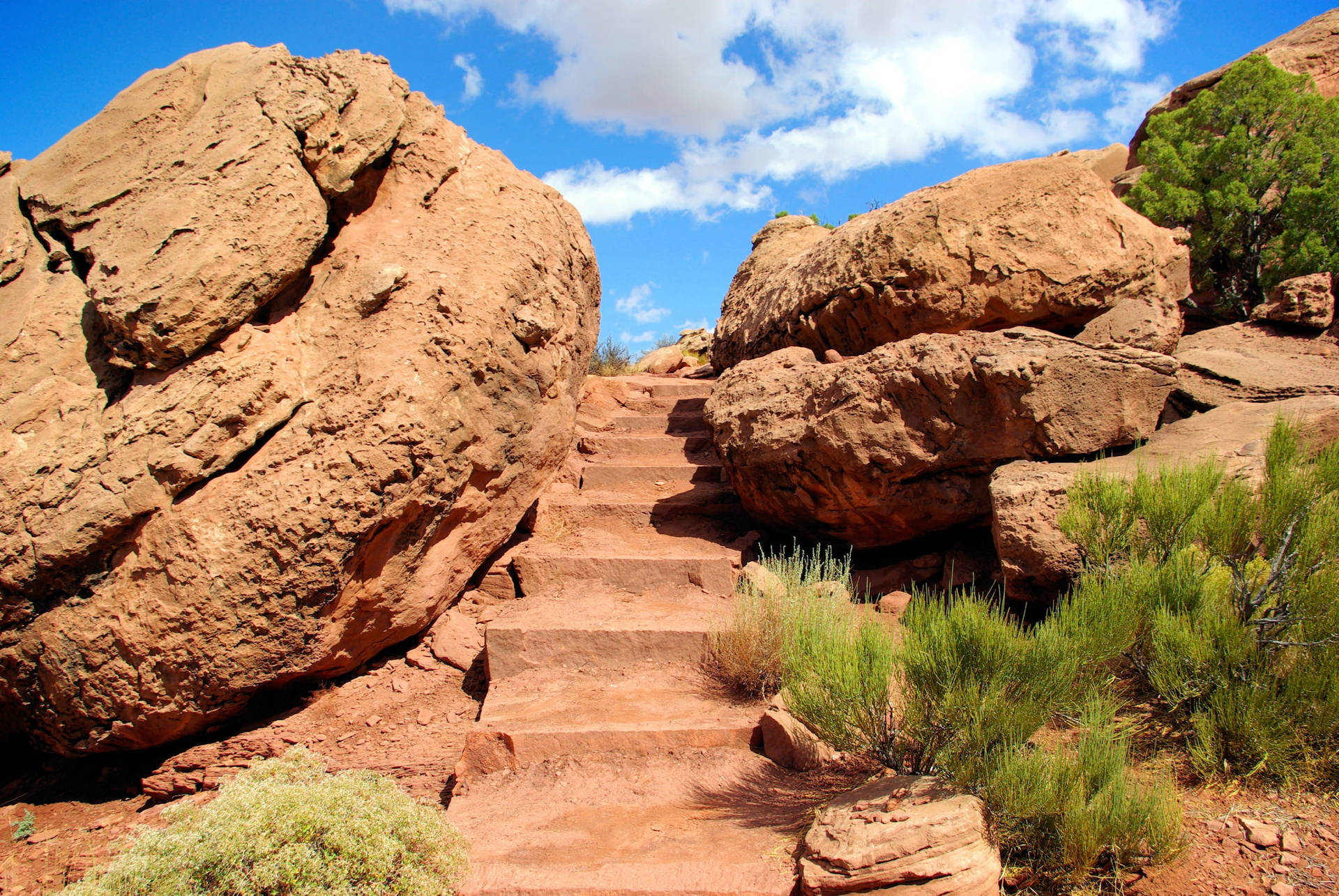 Stairs In Canyonlands National Park Wallpaper