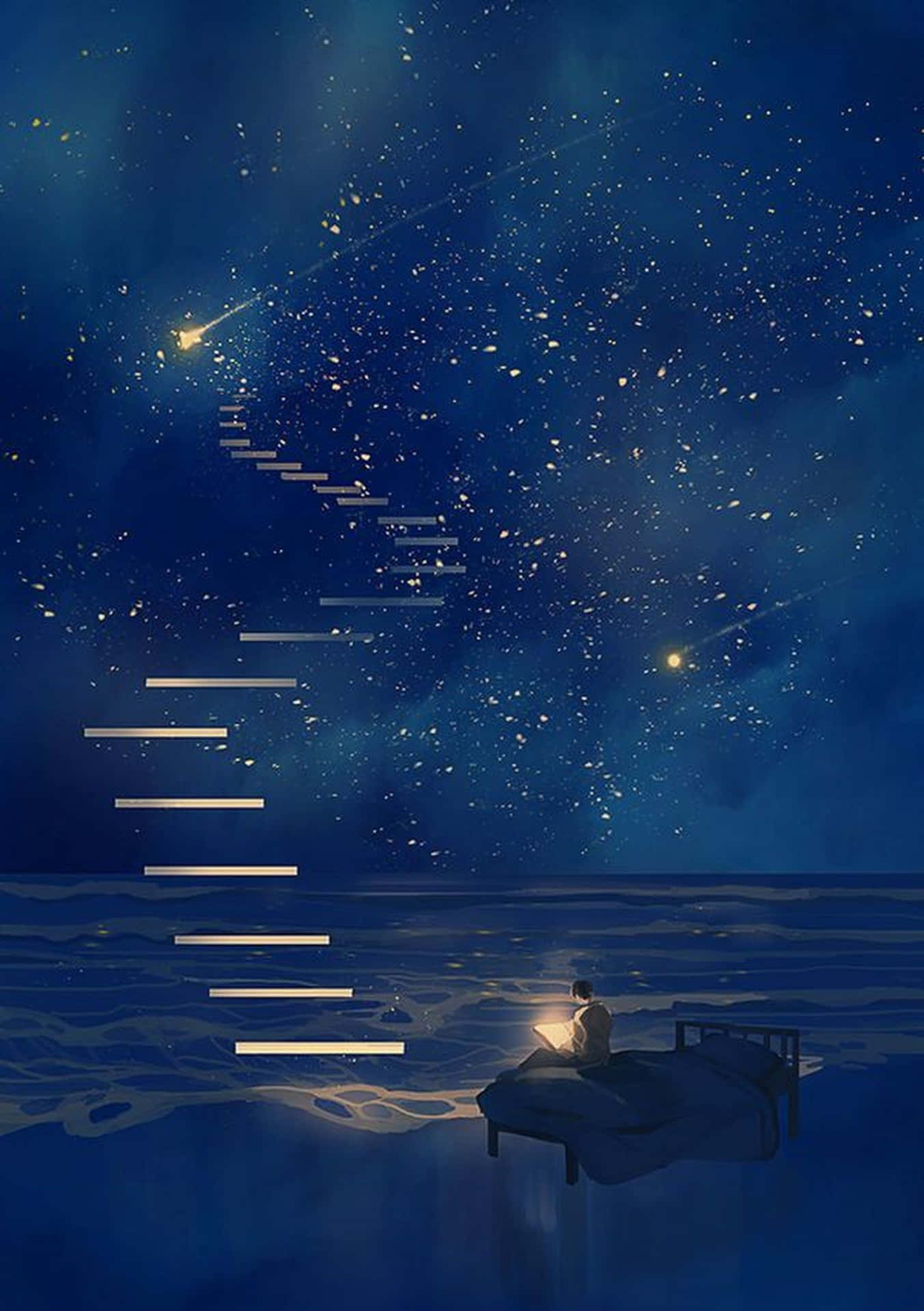 Stairway_to_ Starlight_ Fantasy Wallpaper