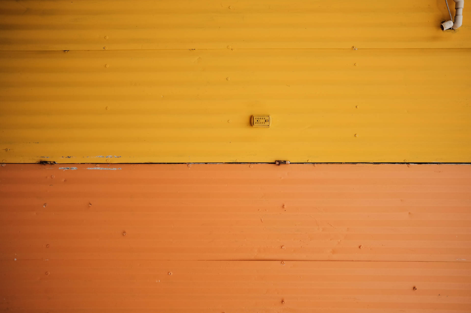 Stål Orange Og Gul Tekstur Wallpaper