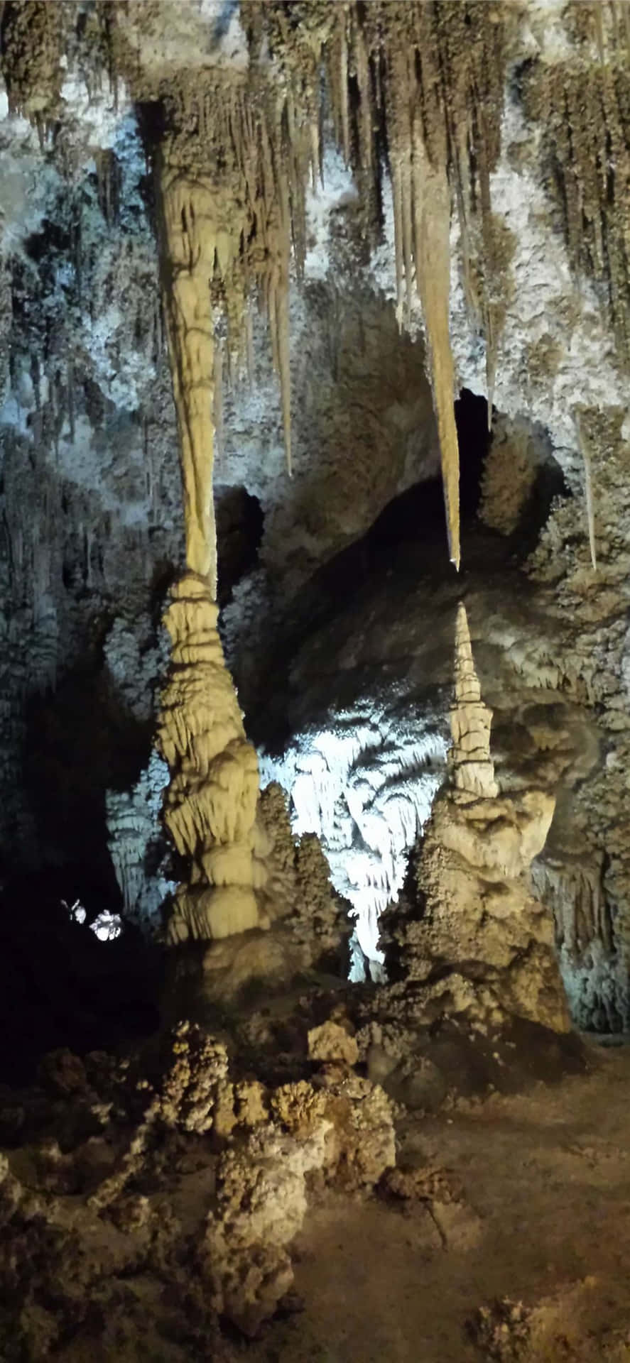 Stalagmiteparco Nazionale Delle Grotte Di Carlsbad Sfondo