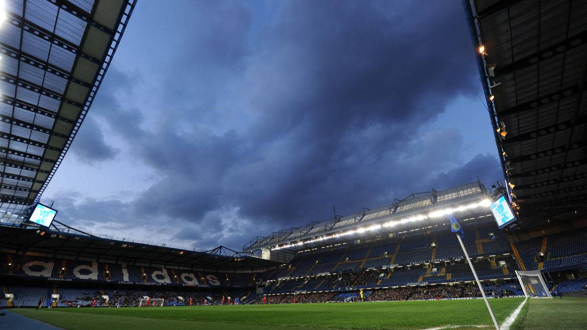 Stamford Bridge Dark Skies & Bright Lights Wallpaper