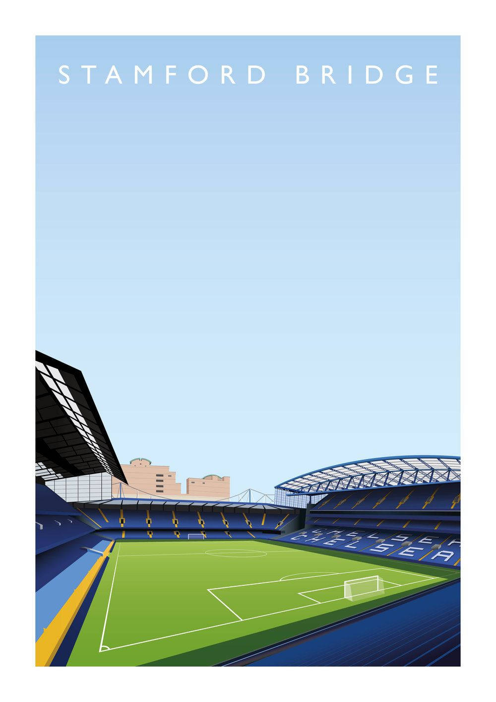 Stamford Bridge Digital Art With Name Wallpaper