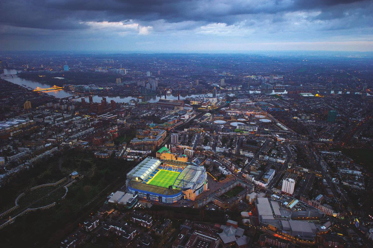Stamford Bridge In London Aerial View Wallpaper