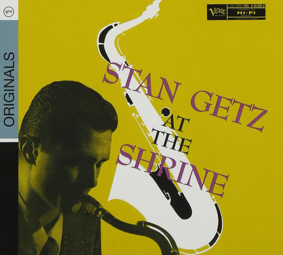Stan Getz ved Shrine 1954 Album Cover Tapet Wallpaper