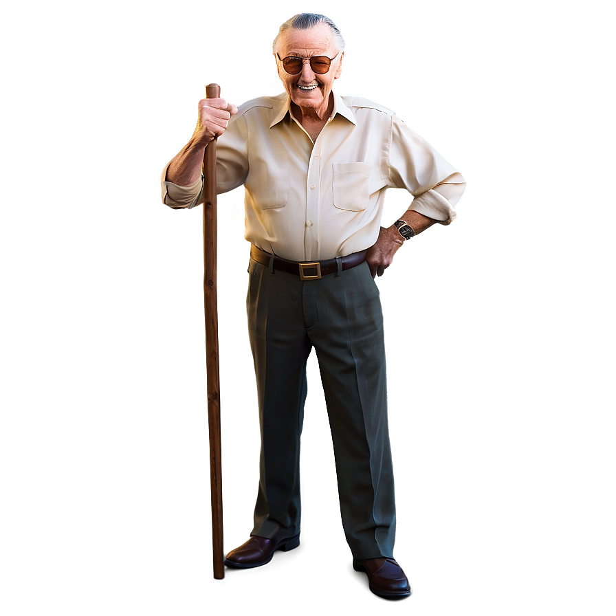 Stan Lee In Action Comics Png 06242024 PNG