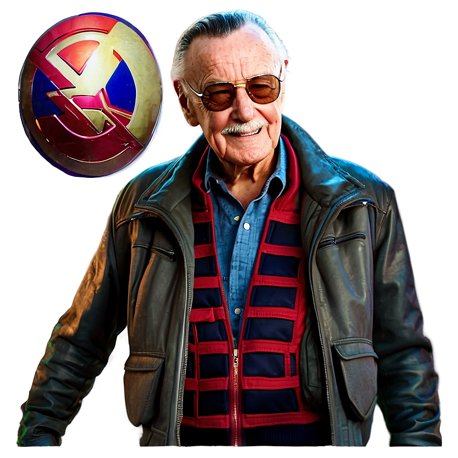 Stan Lee Marvel Cameos Png Wbt90 PNG