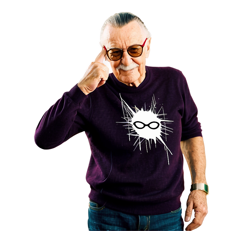 Stan Lee Marvel Editor Png Nxu83 PNG