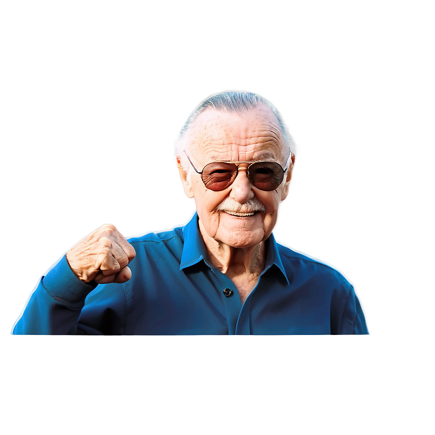 Stan Lee Superhero Pose Png 82 PNG