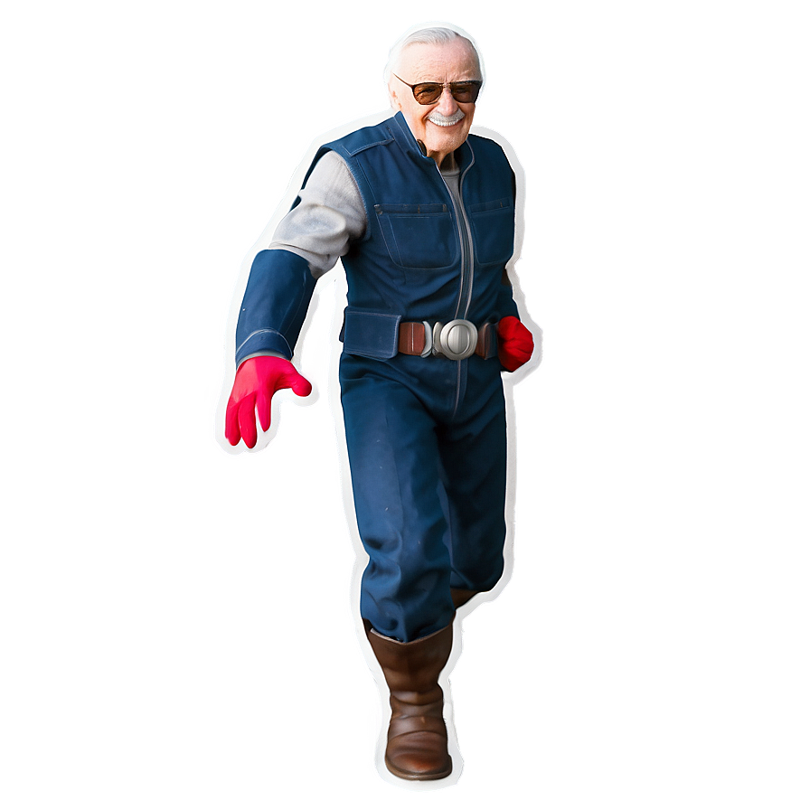 Stan Lee Superhero Pose Png Puw92 PNG