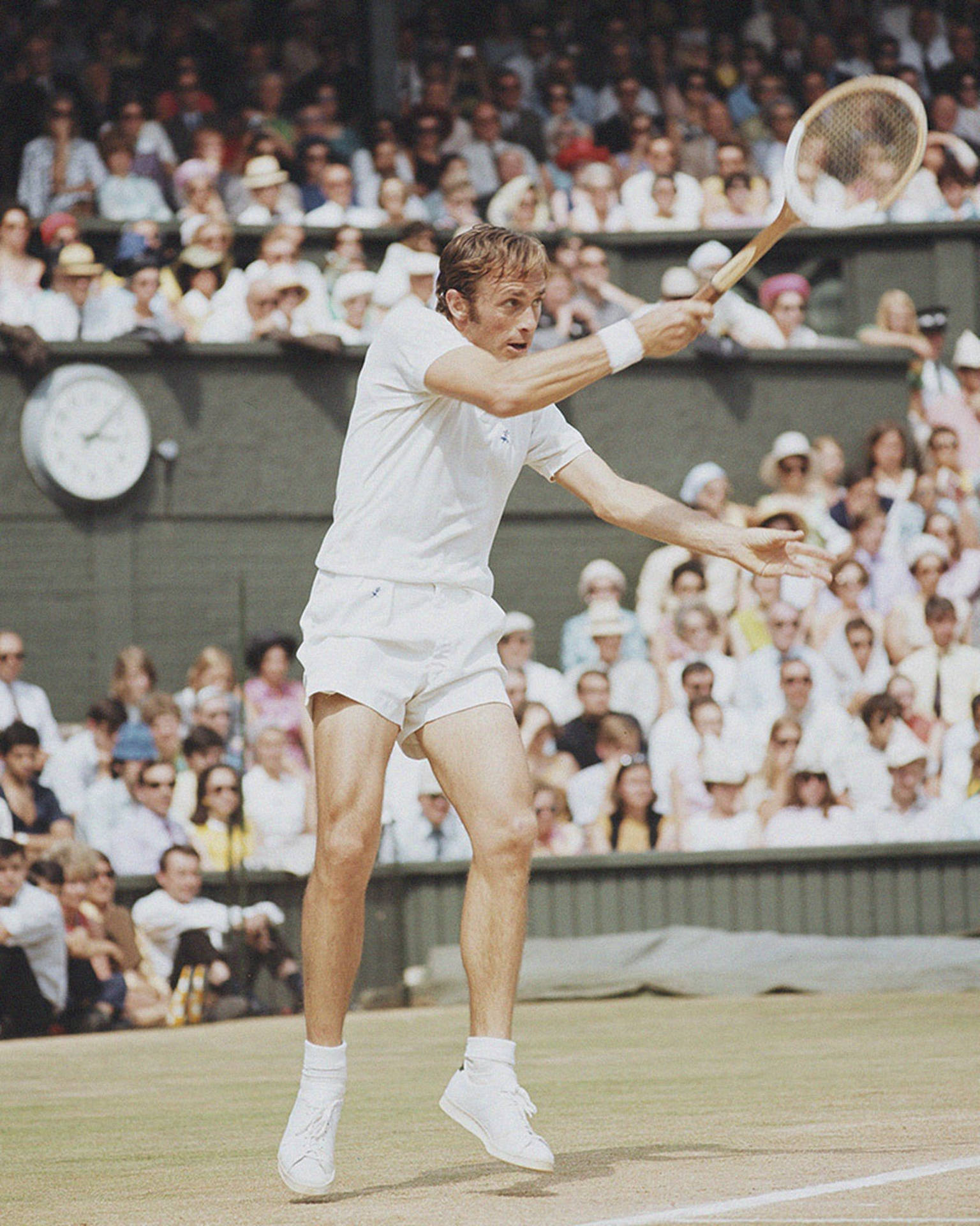 Stan Smith Playing In All White Wallpaper