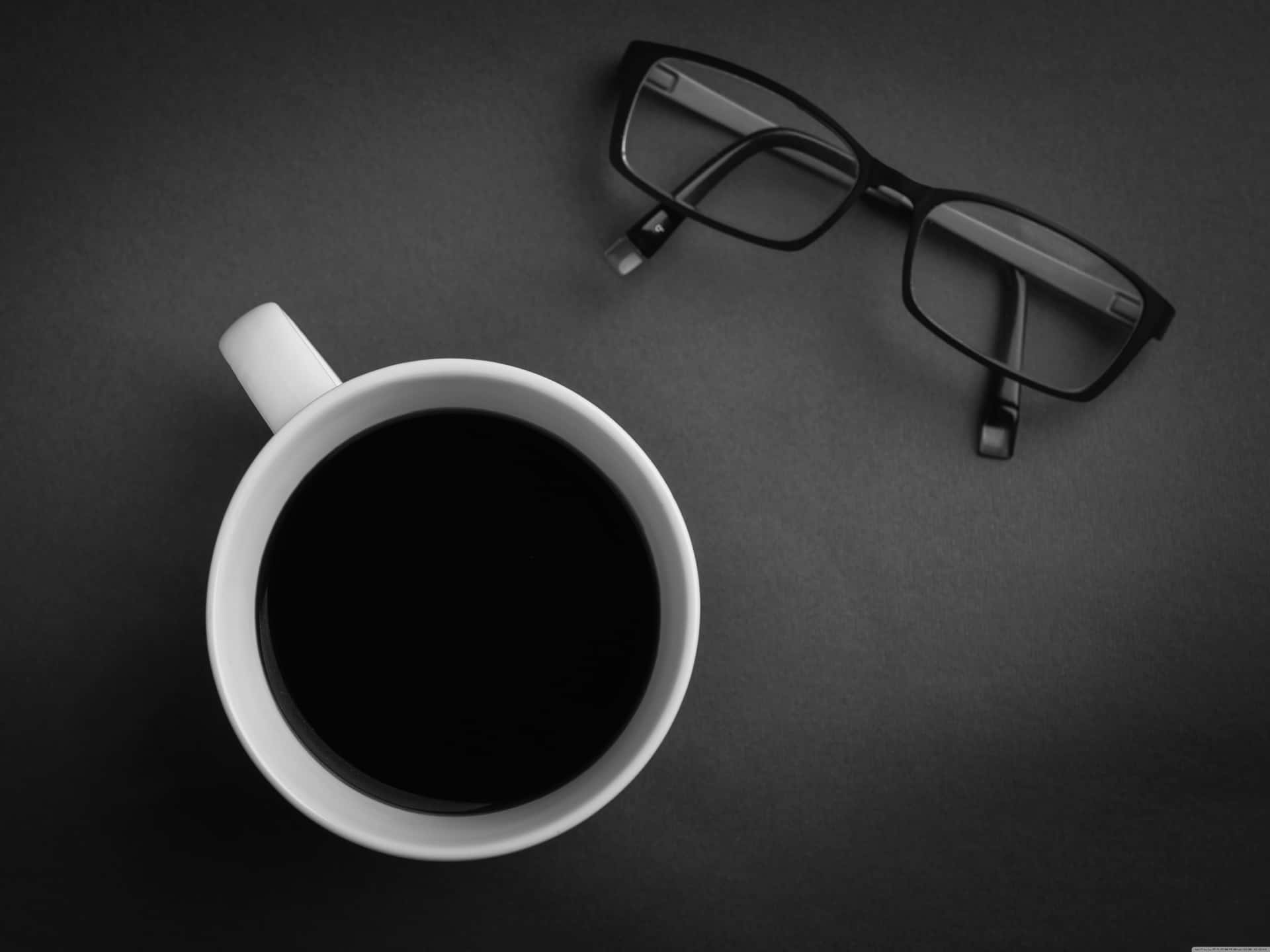 Standard Coffee And Eyeglasses Wallpaper